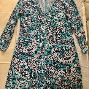 Lilly Pulitzer 3/4 sleeve soft cotton dress.